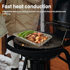 YLT WAX 9x13 Disposable Aluminum Foil Pans with Clear Lids (10 Pack), Durable Half Size Deep Extra Heavy Duty Food Containers for Baking, Cooking, Roasting, Heating or Steam Table