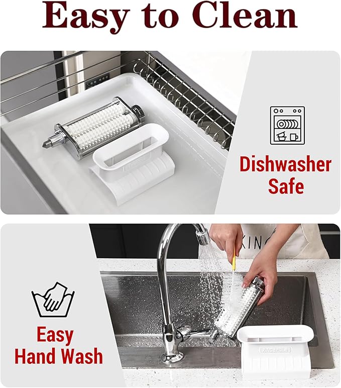 Meat Tenderizer Attachment for Kitchenaid Mixers, 3 Adjustable Thickness Settings, Dishwasher Safe Sturdy Beef Steak Processor Tool Accessory