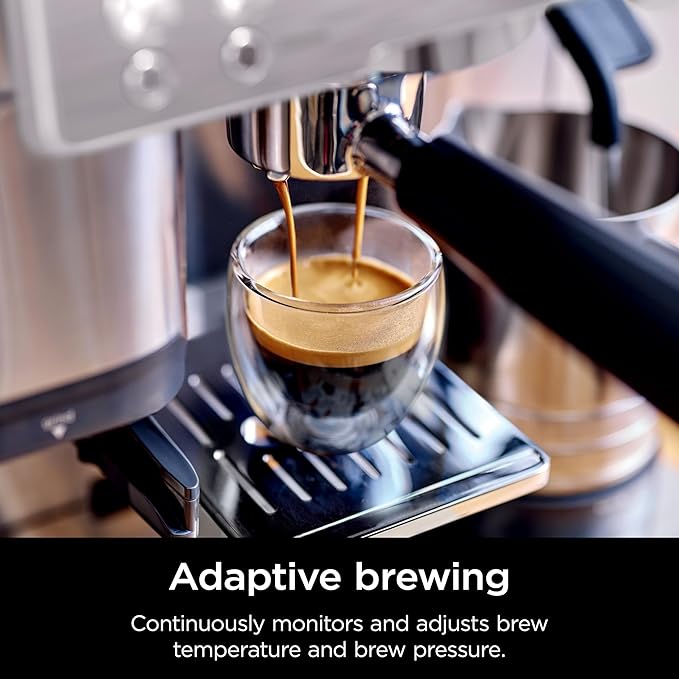 Ninja | Espresso Machine and Drip Coffee Maker| Luxe Café Premier Series | Integrated Coffee Grinder, Milk Frother, Assisted Tamper & Built-In Espresso Accessory Storage | Stainless Steel | ES601