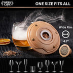 Cocktail Smoker Kit with Torch - Whiskey Smoker Kit comes with Saturn-Shaped Smoke Infuser, Culinary Torch, Cotton Bag and Wood Chips (Apple & Cherry) - Gifts for Men (Without Butane)