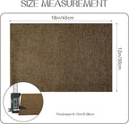 Romanstile Cloth Placemats Set of 6-12 x 18 Inch, Heat Resistant Double Layered Thickened Burlap Place Mats, Washable Faux Linen Farmhouse Table Mats for Kitchen/Dining/Party/Outdoor, Brown
