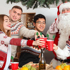 Chengu 100 Pcs Christmas Drink Stirrers Xmas Stir Sticks Bulk Holiday Coffee Stirrers Plastic Swizzle Stick Hot Cocoa Bar Supplies Chocolate Decoration Reusable Cocktail Mixer(Christmas Tree)