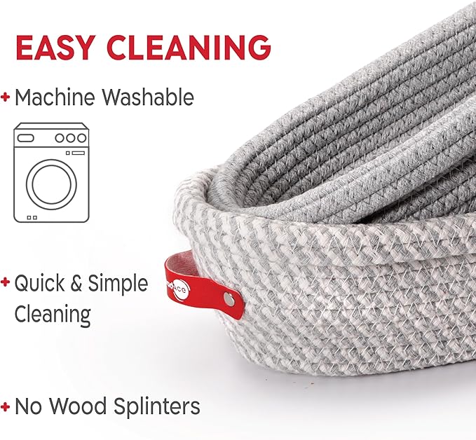 Cotton Rope Banneton Bread Proofing Basket Set, 2 x Oval Bread Basket with Liners & Covers for Artisan Bread Baking, Sourdough Bread Baking Supplies