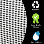 10Pcs 10 inch Silicone Steamer Liners, Non-stick Bamboo Steamer Liner Mesh Mat, Reusable Round Silicone Liners Pad for Home Kitchen Cooking Dim Sum dumpling