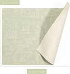 SUEH DESIGN Leather Placemats Set of 6 Reversible Table Mats Heat Resistant Waterproof No-Slip Place Mats for Dining Table Kitchen Parties