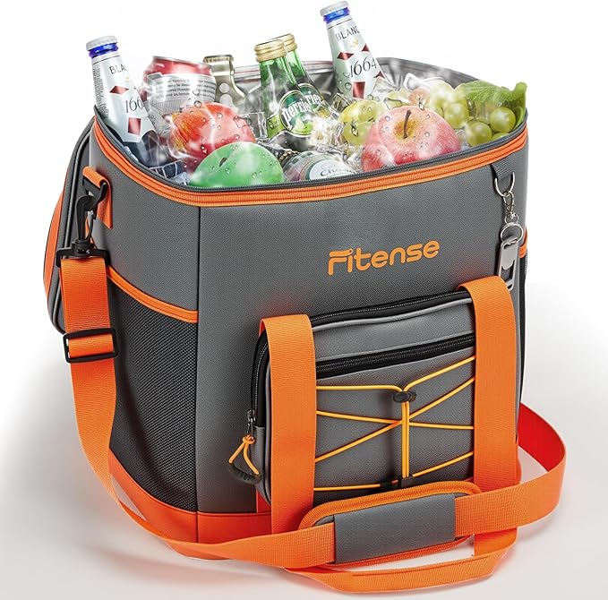 Soft Cooler Bag Insulated 20L/33L, 27/50 Cans Collapsible Camping Coolers 4-Layer Leakproof Portable Ice Chests for Beach, Travel, Picnic, Grocery, Kayaking