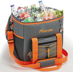 Soft Cooler Bag Insulated 20L/33L, 27/50 Cans Collapsible Camping Coolers 4-Layer Leakproof Portable Ice Chests for Beach, Travel, Picnic, Grocery, Kayaking