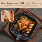 SEEDEEM Max XL Air Fryer 8QT, 10-in-1 Digital Air Fryer Oven with Color Touchscreen & Viewing Window, Toaster Oven Combo for Broil, Roast, Dehydrate, Bake – Gary