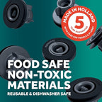 Airtender Wine Vacuum Pump Preserver with 3 Reusable Bottle Stopper Vacuum Seals for Wine Storage