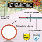 Supa Ant Thickest Canning Lids Wide Mouth (50 Pcs.) Food Grade Tin Can Lids for Canned Food - Buckle Proof & Rust Proof Lid for Canning Kit for Wide Mouth Mason Jars (Painted Glass) Canning Supplies