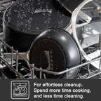 MsMk 7 inch Small Nonstick Frying Pan with Lid, Non stick Egg Omelet Skillet, PFAS & PFOA Free Non-Toxic, Induction Skillet, Oven Safe to 700°F Pan for Cooking, Dishwasher Safe