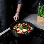 AMT Gastroguss The World´S [.] Casserole Frying pan for Induction, Diameter 28 cm, Height 7 cm, die-cast Aluminium, Lotan® Non-Stick Coating, for Fat-Free-Frying, AMZN-I-728-US