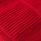 T-FAL Solid & Checked Parquet Kitchen Towels: Highly Absorbent, Super Soft Long Lasting - 100% Cotton, 16"x26" Dish Towels for Cleaning & Drying Dishes, Pans, Glassware, or Countertops, (2-Pack), Red