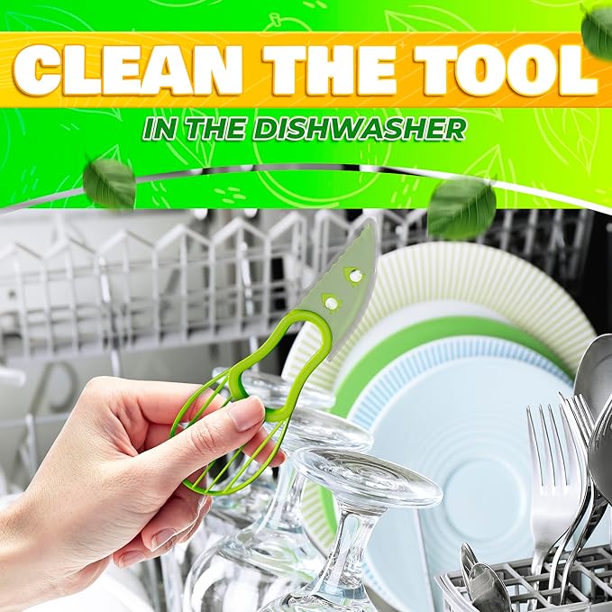 Avocado Slicer Tool 3 in 1 - Avocado Tool Avocado Peeler Kitchen Gadgets Avocado Cutter Tool Avocado Knife Tool Fruit Slicer Avocado Scooper Tool - Avocado Pit Remover Fruit & Vegetable Tools