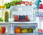 Extra Large Oven Safe Glass Food Storage Container with Airtight Locking Lid & Handle. 6500ml / 220oz / 28 Cup - Storing Lunch Food, Vegetables, Fruits, Baking Casserole, Roasting Turkey, BPA Free.