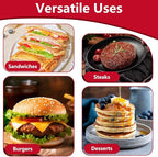 4Pcs Stainless Steel Egg Ring, 3.5 Inch Round Fried Egg Molds with Silicone Handle, Non Stick Omelet Mold with Oil Brush and Separator, Non-stick Pancake Shapers for Cooking Breakfast Sandwich