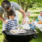 Skyflame Portable Grill Basket, Rustproof Stainless Steel Barbecue Grilling Basket for Most Outdoor Grilling Vegetables Fishes Shrimp Steak Meat Chops Kabob