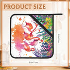 Tropical Palm Pot Holder Set of 2,Flamingo Watercolor Kitchen Heat Resistant Potholder for Women Men BBQ Cooking Baking