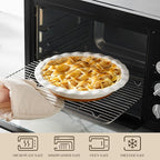 MALACASA Ceramic Pie Pan Set of 2-9 Inch Quiche Baking Dish Nonstick Pie Plate, Deep Dish Scratch-Resistant Pie Pan for Apple Pie Pot Pie, Series TARA