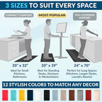 ComfiLife Anti Fatigue Floor Mat – 3/4 Inch Thick Kitchen Mats for Floor, Standing Desk Mat, Kitchen Rug – Comfort at Home, Office – Durable – Stain Resistant – Non-Slip Bottom (20" x 39", Black)