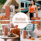 CIARRA Bloombox Compact Single Serve Coffee Maker, 15 Bar Rich Flavor Brew Espresso Coffee Machine for Travel Camping RV Office Home, Easy to use, 6.1oz Stainless Steel Water Tank