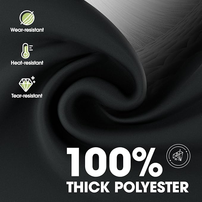 Pureegg Rectangle Table Cloth 60" x 84" – Durable Polyester Tablecloth Offers Reusable & Washable Protection, Ideal for Outdoor Party, Picnic, Wedding, Banquet and Birthday, 2 Pack, Black