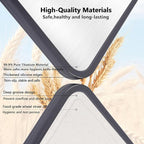 Titanium Kitchen Cutting Board Double-sided Chopping Boards for Meat,Vegetables, Dishwasher Safe Charcuterie Board Easy to Clean with Handle for Home Counter Outdoor Camping Gifts Large 15”×10.5”