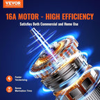 VEVOR Commercial Meat Tenderizer, Heavy Duty 304 Stainless Steel Kitchen Tool with Meat Tong, Cleaning Brush, and Tray, 750W Electric Meat Tenderizer Machine for Beef, Turkey, Chicken, Pork, and Fish