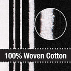 All-Clad Dual-Purpose Kitchen Towels: Highly Absorbent - 100% Cotton, 17"x30" Dish Towels for Cleaning & Drying Dishes & Glassware, 3-Pack, Black