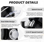 Kitchen in the box Stand Mixer, 900W 7.5QT Kitchen Electric Mixer, 6-Speed Tilt-Head Food Mixer for Baking with Dough Hook,Wire Whip,Beater (Black)