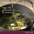 Anolon Advanced Home Hard-Anodized Nonstick Wide Stock Pot/Stockpot (7.5-Quart, Onyx)