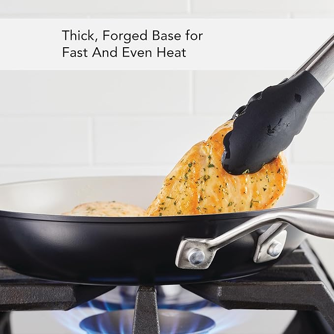 KitchenAid Hard Anodized Ceramic Nonstick Frying Pan/Skillet, 10 Inch - Matte Black