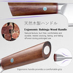 Chef Knife 8 inch Sharp Kitchen Knife, Japanese High Carbon Stainless Steel Cutting Chefs Knife Professional for Meat Vegetable with Bubinga Wood Handle