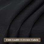 sancua 10 Pack Black Tablecloth 60 x 84 Inch, Rectangle Table Cloth for 4ft Tables - Stain and Wrinkle Resistant Washable Polyester Table Cover for Dining Wedding Banquet Party Buffet Restaurant