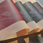 PIGCHCY Placemats Set of 8, Country Rustic Placemats Non-Slip Washable Durable Table Mats for Home/Dining Room Decoration (Green,18 X 12 inches)