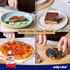JOLLY CHEF 300 Count Clear Plastic Knives Heavy Duty, 7.7" Heat Resistant Solid and Durable Plastic Knives Disposable, Disposable Bulk Cutlery Perfect for Parties Supply Events Everyday Use