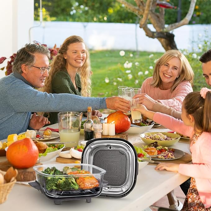 2 PCS Silicon Splatter Shield for Ninja Crispi Air Fryer Heat-Resistant Splash Guard,for Ninja Crispi Accessories,Crisp Containers,Crispy Replacement Parts Protects Kitchen from Oil Black&Grey