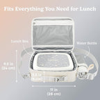 Bentgo Kids Lunch Bag (Whimsy & Wonder Collection) - Durable, Double-Insulated Lunch Bag for Kids 3+; Holds Lunch Box/Water Bottle/Snacks; Water-Resistant Fabric & Zip Pockets (Starry Sprinkle)