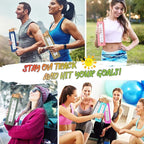 Aqulea Glass Water Bottles 25 Oz with Silicone Sleeve - BPA Free Reusable Wide Mouth Glass Motivational Water Bottles with Fruit Infuser – Leak Proof Borosilicate Water Bottle with Time Marker (Blue)