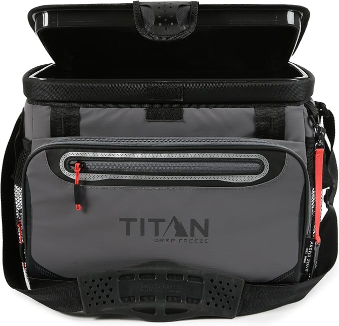 Titan by Arctic Zone 30 Can Zipperless Soft Cooler with HardBody Liner