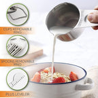 Spring Chef Stainless Steel Measuring Cups and Spoons Set of 15 with Leveler - Kitchen Metric Metal Measuring Spoons and Cups Set for Dry & Liquid Ingredients - Perfect for Cooking & Baking