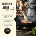 Alva Black Angus 11” Carbon Steel Frying Pan – Naturally Nonstick, PFAS-Free & Toxin-Free, Oven & Induction Safe, Chef-Grade Heat Control, Built to Last a Lifetime, Designed in Belgium