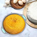 Tongjude 47 Pieces Silicone Baking Pans Set, 6 Silicone Cake Molds, Loaf Pan, Doughnut Pans, Non-Stick Baking Cup, with Measuring Cups and Spoons Set, Grey