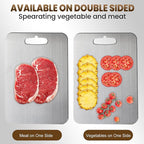 Titanium Cutting Board, 2025 Upgrade 100% Pure Titanium Cutting Boards for Kitchen,Food Grade Double Sided Cutting Mat for Meats,Fruits,Vegetables, Dishwasher Safe Chopping Boards-14"L x 10"W