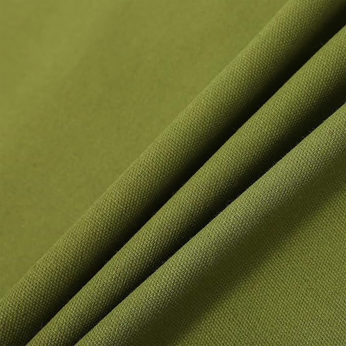 AFUN Chef Aprons for Women Men with Large Pockets, Cotton Canvas Cross Back Water Repellent Work Apron, Size M to XXL (Armygreen)