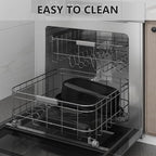 SUNVIVIPRO Roaster Oven 28 Quart, Electric Turkey Roaster with Self-Basting Lid, Removable Pan & Rack, Variable Temp Control, Stainless Steel, Grey