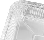60 Pack 8 Inch Aluminum Foil Pans, Square Aluminum Baking Pans, Disposable Food Container for Food Storage Cooking Baking Roasting Takeaway