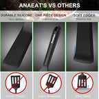 Anaeat Silicone Thin Spatula Set of 2 - Mini Brownie Serving Spatulas - Non Stick Spurtle Turner for Easy Cooking Eggs, Omelet, Pancake, Burgers, Pizza, Steak, Crepes, Heat Resistant & BPA Free