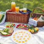 HAKSEN Deviled Egg Containers with Lid, 3PCS Deviled Egg Platter Carrier Holder Trays with 66 Slots for Party and Home Kitchen, Clear