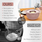 4-1 Colander with Bowl Set - Food Strainer with Graters & Spoons - Colanders for kitchen - Strainers and Colanders - Strainer Bowl Fruit Cleaner with Colander Pasta Rice Strainer for Veggie Wash Pink